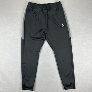 NIKE Jordan Women’s Flight Knit Grey Track Running Dri Fit Jogger Pants Size L